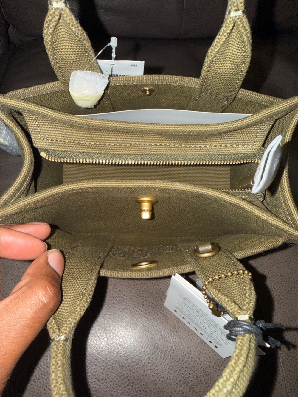 Coach Cargo 20 Small Crossbody Tote Handle Bag - Picture 7 of 8